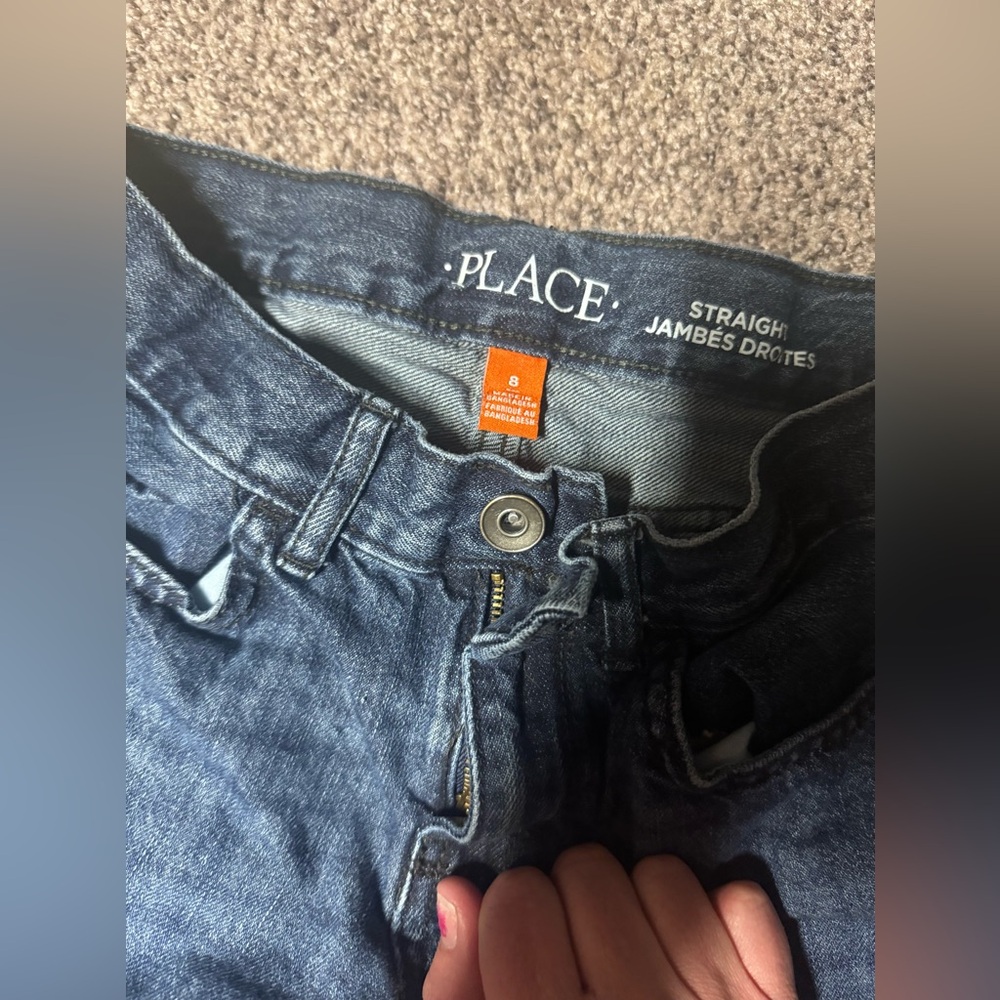 2 pairs of jeans boys size 7 and one size 8 children’s place jeans